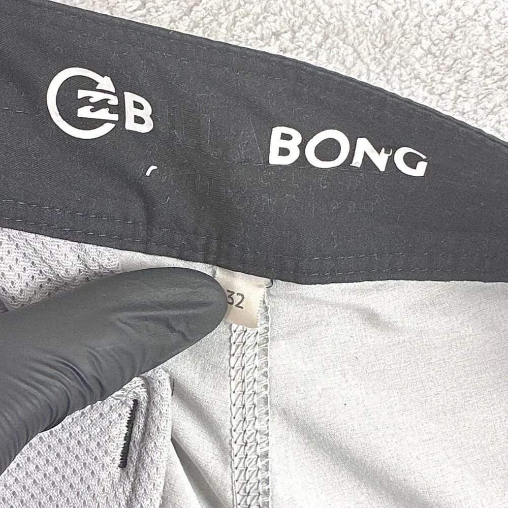 Billabong Board Shorts Mens 32 Gray Recycler Preppy Surf Skate Beach Summer Y2K